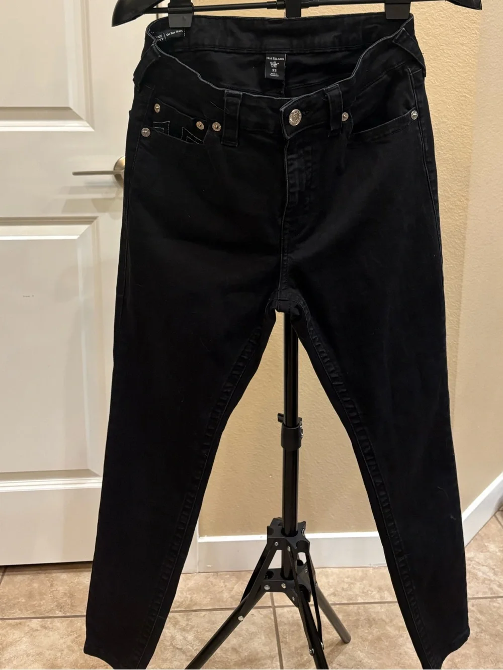 True Religion Men’s Black Skinny Jeans